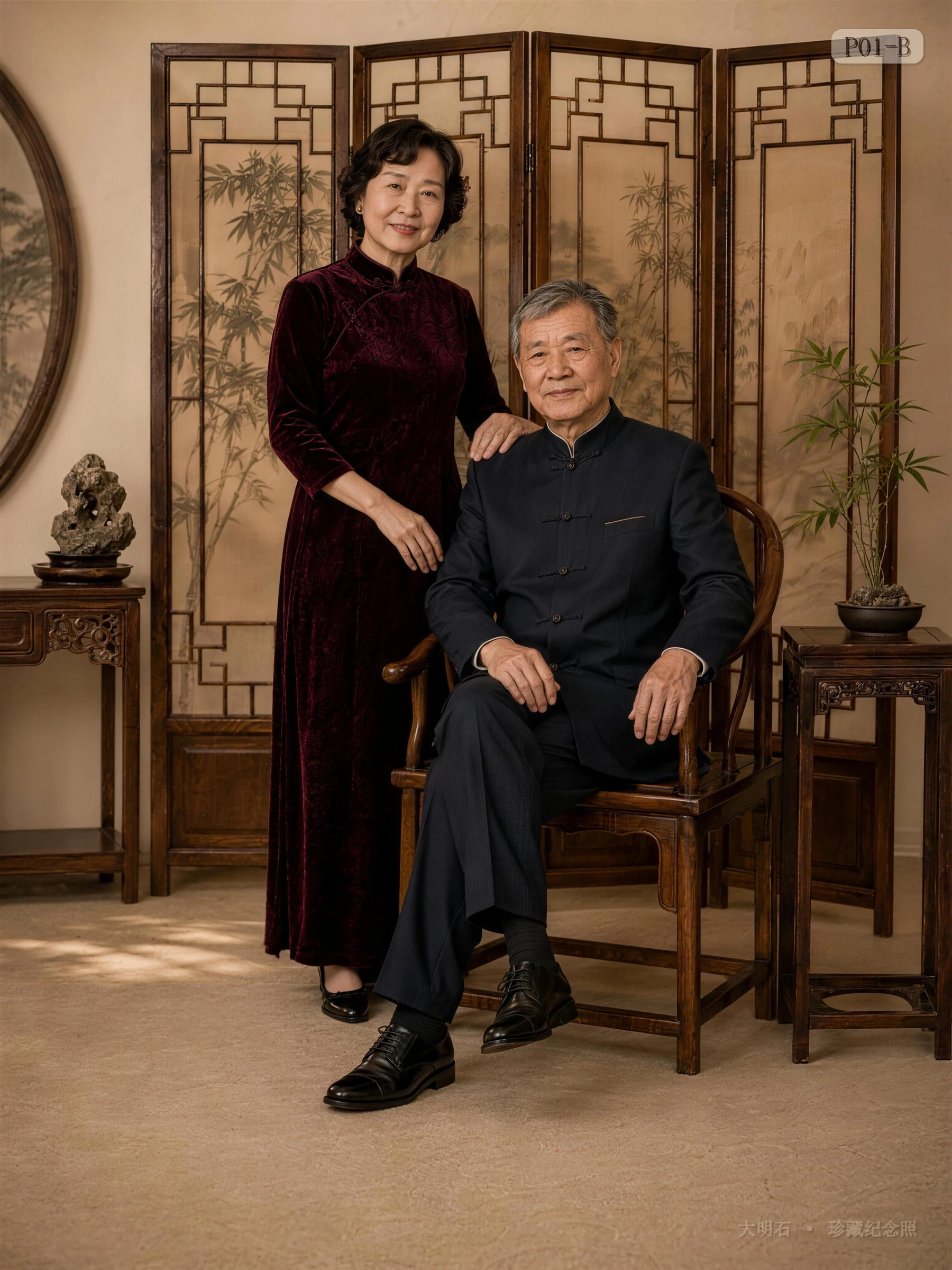 P01-B 新中式夫妻纪念照