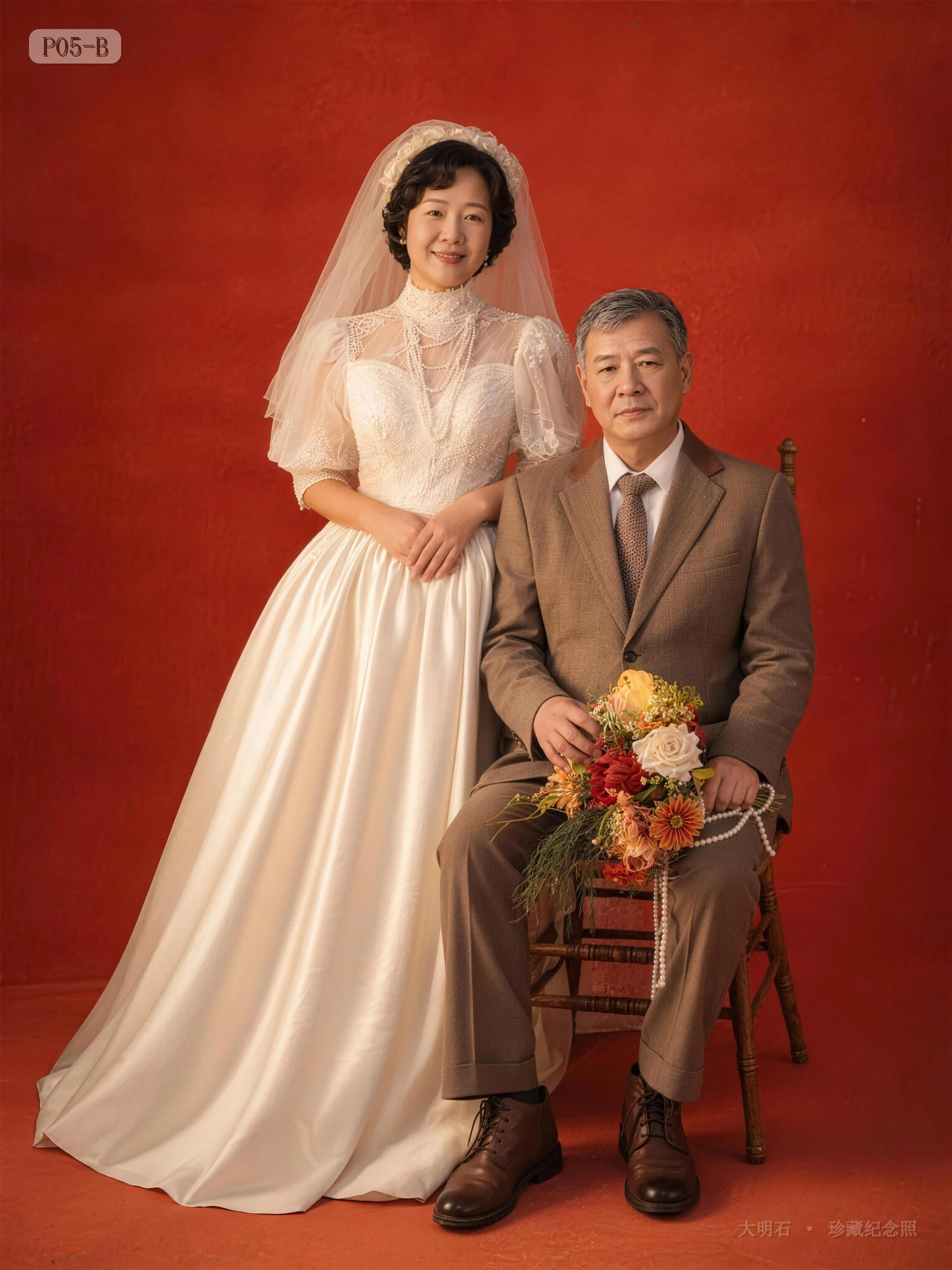 P05-B 西式白色婚纱
