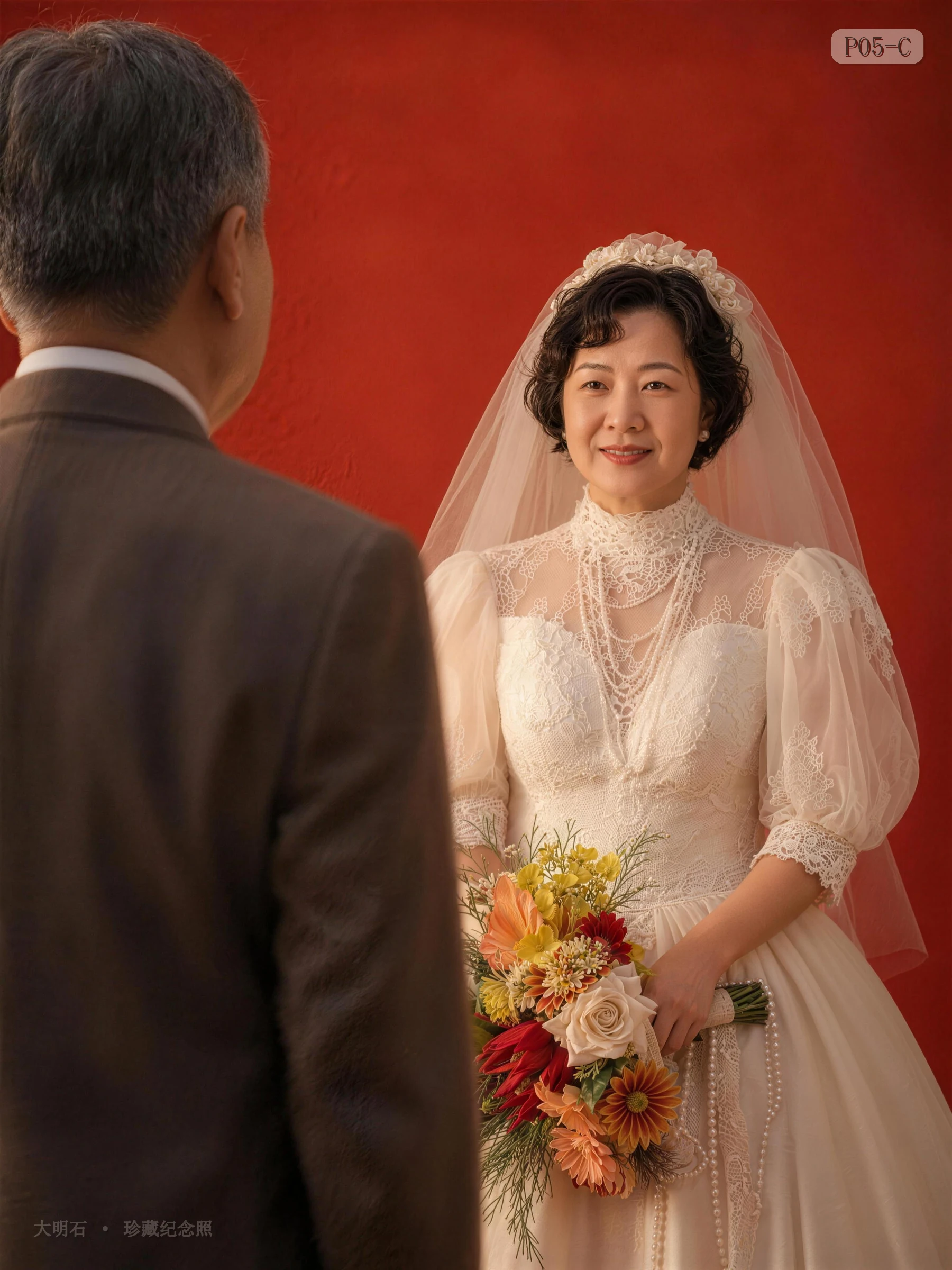 P05-C 西式白色婚纱